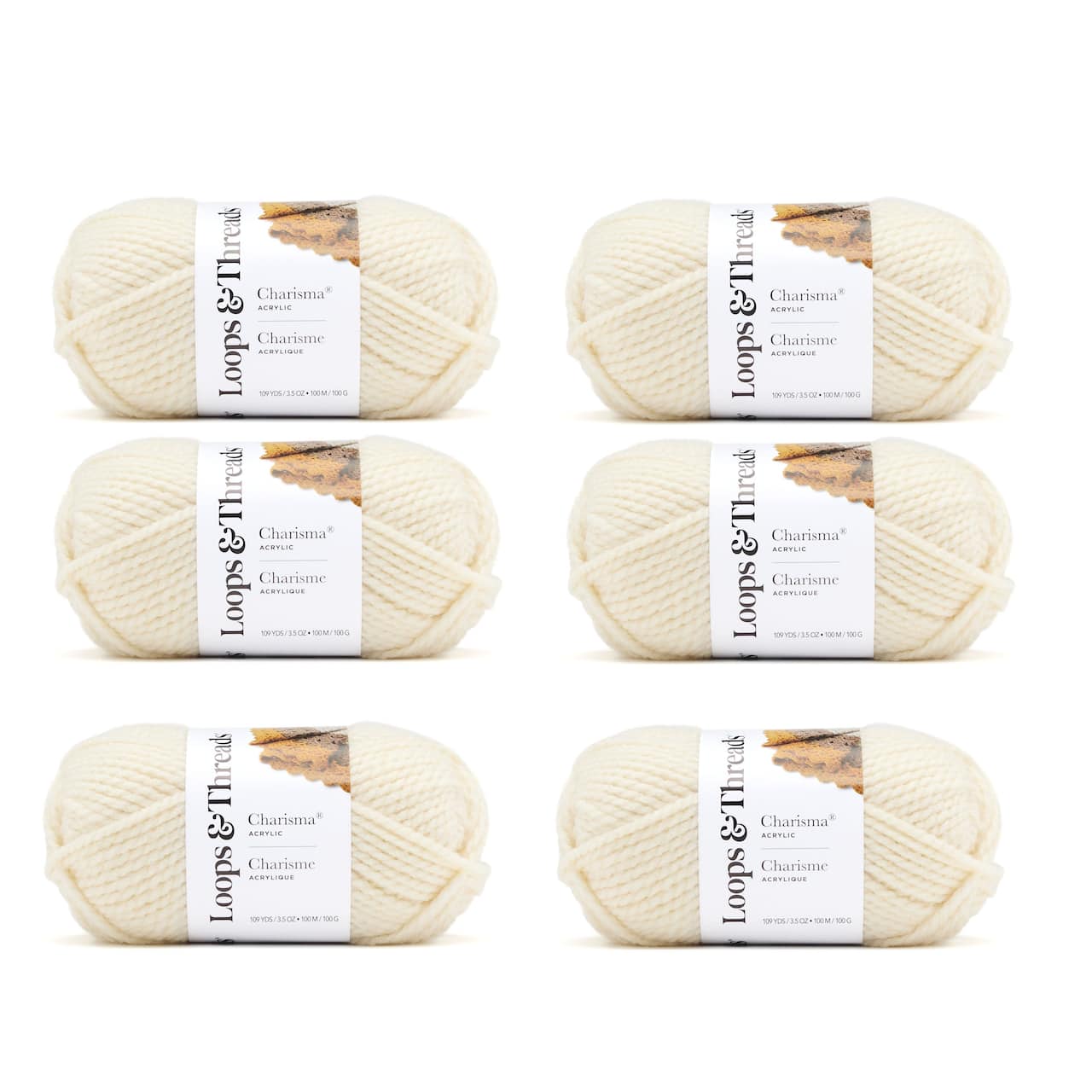 6 Pack: Charisma® Yarn by Loops & Threads®